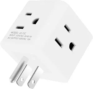 Multi Plug Outlet Splitter Small 4 Way Electrical Outlet Extender