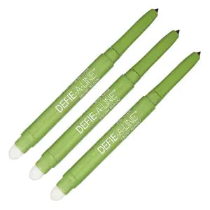 MAYBELLINE New York Define-A-Line Eyeliner, Ebony Black, 0.01 Ounce (Pack of 3)