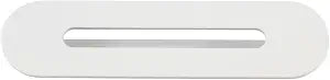 Kingston TC402W Bathtub Overflow Hole Cover, Matte White