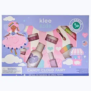 Klee Naturals Deluxe Mineral Play Makeup Kit. Gentle and Non-Toxic. Kid-Friendly. Made in USA. (Candy Cloud Fairy)