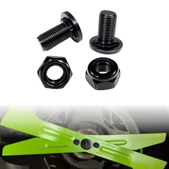 5640321002 Lawn Mower Blade Bolt&5630351002 Lock Nut KitCompatible with EGO LM2130,LM2133,LM2130SP,LM2135SP,LM2150SP&LM2156SPReplacement Hardened Steel Blade Bolt and Nut Set (2-Pack) (Black)