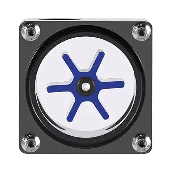 FOSA Flow Meter Indicator for PC Water Cooling System, G1/4 Threaded 6 Impeller 3 Ways Computer Water Flow Meter