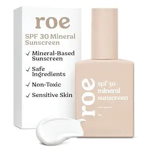 Roe Wellness- Baby Sunscreen Mineral & Reef Safe, Zinc Oxide, Non-Toxic Ingredients SPF 30 | Great For Toddlers, Kids, Newborns & Babies | Non-Greasy, Paraben-Free