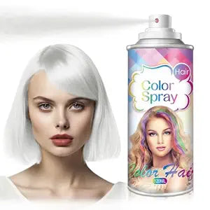 AIUEO White Hair Spray Color Temporary Hair Color Spray Hair Dye-White