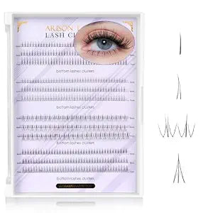 ARISON LASHES Bottom Lash Clusters, Natural 5-7mm Mix