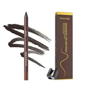 SNAILGIRL Waterproof Eyeliner Pencil, Gel, Long-Wear, for Women (Brown)