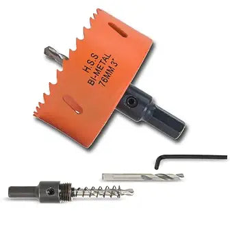 3 inch Hole Saw for Wood, Metal, Plastic & Drywall, with Arbor