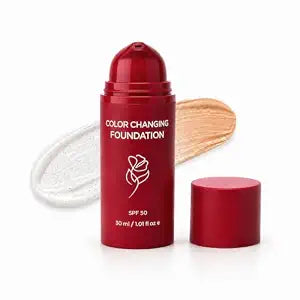 Color Changing Foundation ��������� Self Adjusting Liquid Foundation, Skin Tone Adapting, Natural Finish, Blurs Fine Lines, All Skin Ty