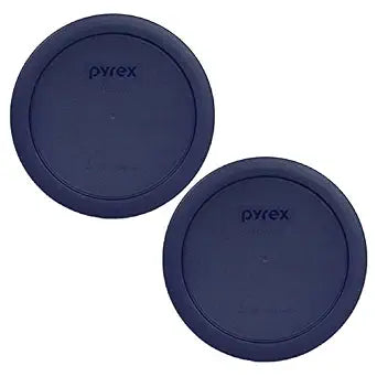 Pyrex 7201-PC 4-Cup Blue Food Storage Lid (2-Pack) - Made in USA