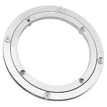 Aluminium Alloy Turntable Bearing, Heavy Duty Swivel Turntable Lazy Susan Rotating Bearing Turntable Round Dining Table Smooth Swivel Plate Hardware, 8"