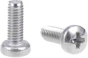uxcell M3x8mm Machine Screws Pan Phillips Cross Head Screw 304 Stainless Steel Fasteners Bolts 60Pcs