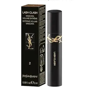 Yves Saint Laurent YSL BROWN Mascara LASH CLASH COLOR # 2 UNINHIBITED BROWN COLOR # 2 SMALL (2 ML 0.06 FL OZ MINI TRAVEL SIZE) - 4241