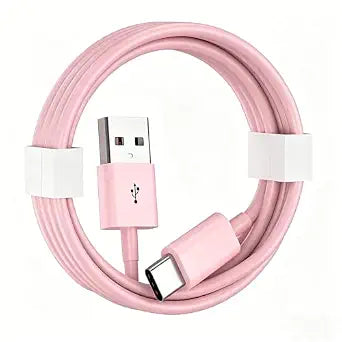 Cute Pink iPhone 18/17/16 Car Carplay Charger Cable for iPhone Duo, 18E/17E/16E, Pro Max 15 16 Plus Charging cable, USB A to USB C for iPad 10th Gen iPad Pro, Air 5th 4th Mini 6th Replacement (3.3 FT)