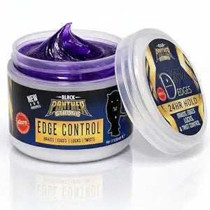Slickback Edge Control, Humidity Resistant Strong Flexible Hold for 4C Natural and Relaxed Hair, With Castor oil, Coconut Oil and Aloe for Strenthening Edges. Excellent Braiding Gel.. 4 oz