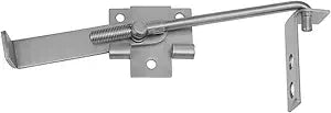 Zinc Barn Door Jamb Latch with Hook 7" Cam Latch Sliding Door, Keeping Doors Tight, Adjustable Latch Length, National Hardware Cam Action Jamb Latch
