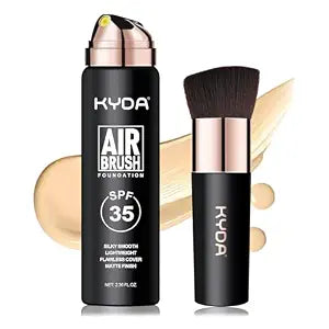 SPF 35 AirBrush Foundation Spray, Natural Beige Spray Foundation Makeup