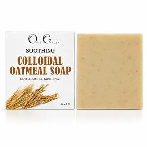 Soothing Colloidal Oatmeal Bar Soap- Eczema, Psoriasis 4.2 oz Natural- Fragrance Free- Oats Garden