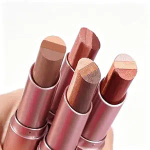 4PCS 3-Colour Gradient Eyeshadow Stick Set, Matte and Glitter Finish