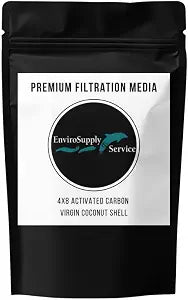 4x8 Activated Carbon (Virgin Coconut Shell), Bulk Charcoal for Gas, Air Purification, Odor Removal, Deodorizer Vapor Phase Applications - Resealable 1 Pound Bag (455 grams)