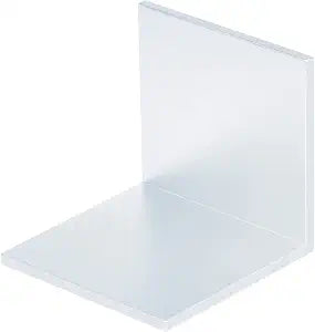 4 Pack 3-1/2" Aluminum L Angle Bracket, 90 Degree Corner Braces