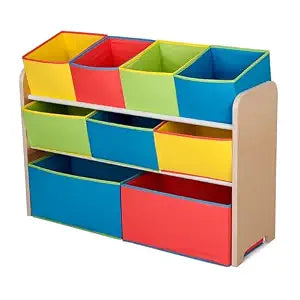 Delta Multi-Color Deluxe Toy Organizer with Storage Bins