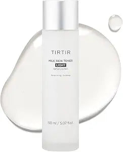 TIRTIR Milk Skin Rice Toner Light | Instant Hydration with 4% Niacinamide, Pantenol, Lightweight, Pore-Tightening, Vegan, Acne-Prone, Oily Skin, Fungal Acne Safe, Korean Skin Care, 5.07 Fl Oz