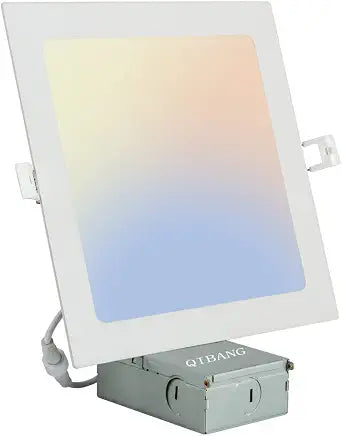 Slim Square led recessed Light 8 Inch Dimmable with Junction Box.