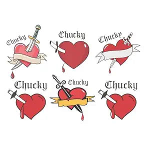 Heart Temporary Tattoos Sticker For Halloween Costume