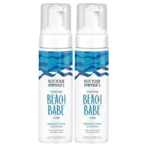 Not Your Mother's Beach Babe Hair Texturizing Foam with UV defense, 2 Pack