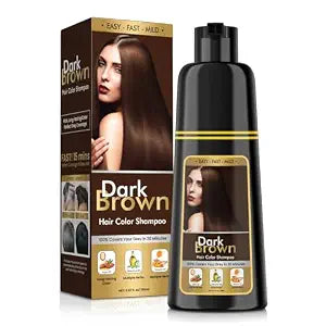 BOJICA Hair Dye Shampoo 3 in 1 for Gray Hair, Dark Brown Hair Color shampoo for Women, Shampoo Hair Dye- Grey Hair Coverage - 150ml (5.07 oz)