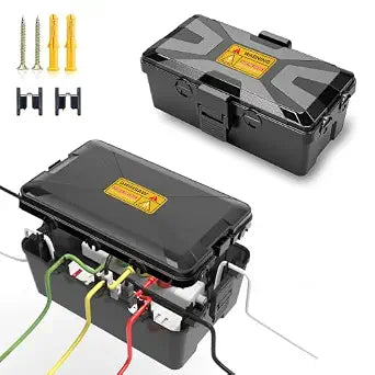 Outdoor Electrical Box, 2 Pack (L+M) IP54 Waterproof Enclosure Plug Box