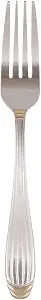 10 Strawberry Street Parisian Gold Salad Fork, Set of 6, Stainless Steel