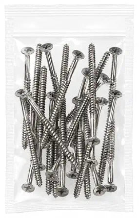 Satin Silver Nickel Wood Screws 9 X 3 Inch Extra Long Door Hinge Screws - Door Security Screws - 24 Pack