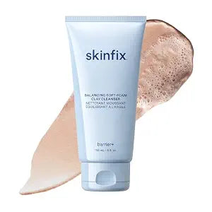 Skinfix Balancing Soft-Foam Clay Cleanser - Purifies, Unclogs + Minimizes Pores Like a Mask - For Oily/Combination & Acne-Prone Skin