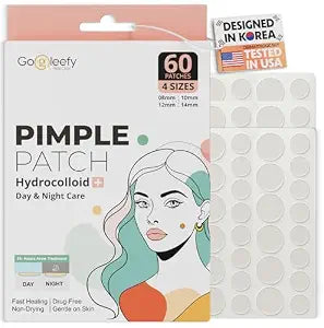 Pimple Patches for Face – Day & Night Acne Patches for Fast Healing, Skin Clarity – Invisible Hydrocolloid Patches, Waterproof Spot Treatment – All Skin Types Zit Patches of 60/120/180