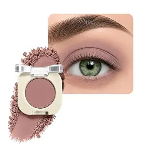 Mauve Taupe Matte Single Eyeshadow, Soft Plum Purple Eye Shadow Makeup for Older Women, Highly Pigmented Blendable Powder Eyeshadow, Natural Everyday Eye Makeup for Green Eyes, Mature Skin Friendly