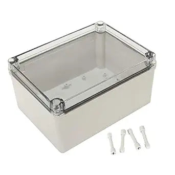 8 x 6 x 4 inches ABS Junction Box w PC Transparent Cover IP65 Waterproof Project Enclosure Case Outdoor (200x150x100mm)