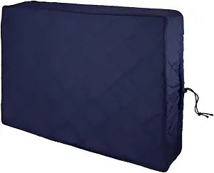 Indoor Air Conditioner Cover, 21 X 15 X 3.57 Inch AC Unit Dark Blue Cover for Inside with Thick Elastic Strap