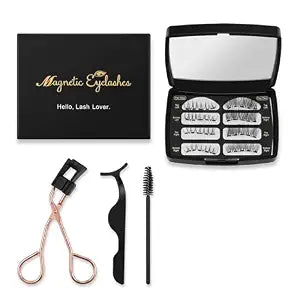 Magnetic Eyelashes with Applicator - No Eyeliner Needed 3D Magnetic Lashes Kit - Reusable Magnetic Eyelashes Natural Look & Volume Styles for Everyday Wear