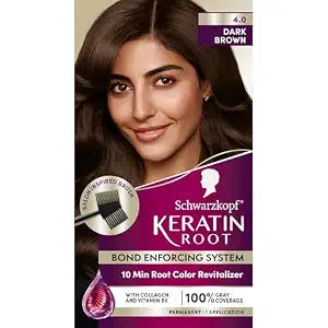 Schwarzkopf® Keratin Root 4.0 Dark Brown Permanent Root Hair Dye