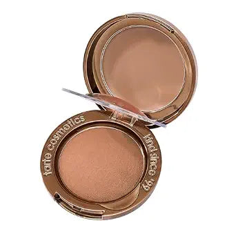 tarte macaron sculpt & bronze duo ��������� 2-in-1 Cream + Baked Powder Bronzer, Contour Powder Face Makeup, Peptides and Hyaluronic Acid Hydrates & Plum