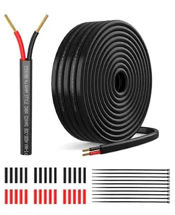 16 Gauge 2 Conductor Electrical Wire 30 FT, 16/2 Low Voltage Wire