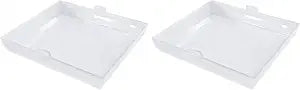 prime&swift S97011813 Light Lens fit for Broan,Bathroom Light Cover Replacement Part fit for Broan S99110391, S99110428, S99110433, S99110438, S99110675, S99110677 White (Pack of 2)