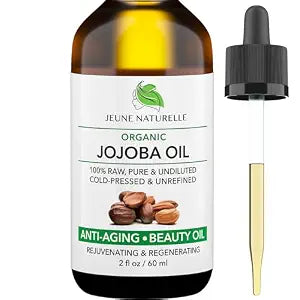 Jojoba Oil Organic, Cold Pressed, 100% Pure, Raw, Undiluted, Unrefined, 2oz