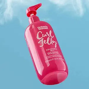 Umberto Giannini Curl Jelly XL 500ml (16.9 fl Oz) - Viral Award-Winning Curl Gel for Waves, Curls & Coils | Defines, De-Frizzes & Adds Shine | Medium Hold, No Crunch | Vegan & Made in UK