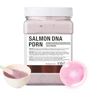 Salmon Mask for Face with PDRN Serum, Jelly Face Mask Texture, Korean Salmon DNA Inspired Formula, Hydrating Gel Mask for Skincare Routine