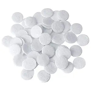 200 Pcs Microdermabrasion Cotton Filters, TopDirect Replacement 10 mm Diamond Dermabrasion Filters Facial Vacuum Filters Accesories Sponge Filter for Suction Microdermabrasion Machine White