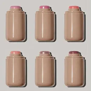 Matte Blush Stick Creamy Natural Looking Finish Face Blush Long-Lasting Lightweight Buildable Blushes Stick for Cheeks (06 Bronze Glow)