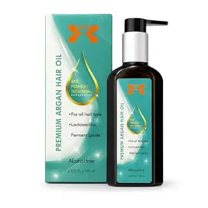 Hair Oil Treatment with Moroccan Argan Oil for Frizzy, Dry & Curly Hair