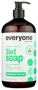 Everyone, Soap Peppermint Tea Tree 3 In 1, 32 Fl Oz
